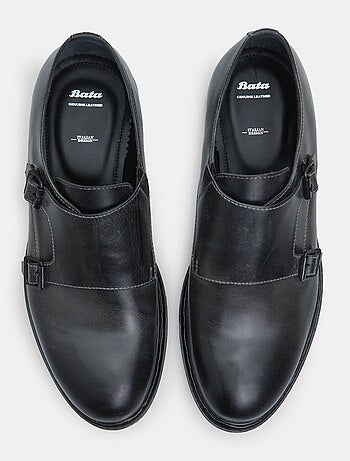 chaussures à boucles en cuir BATA