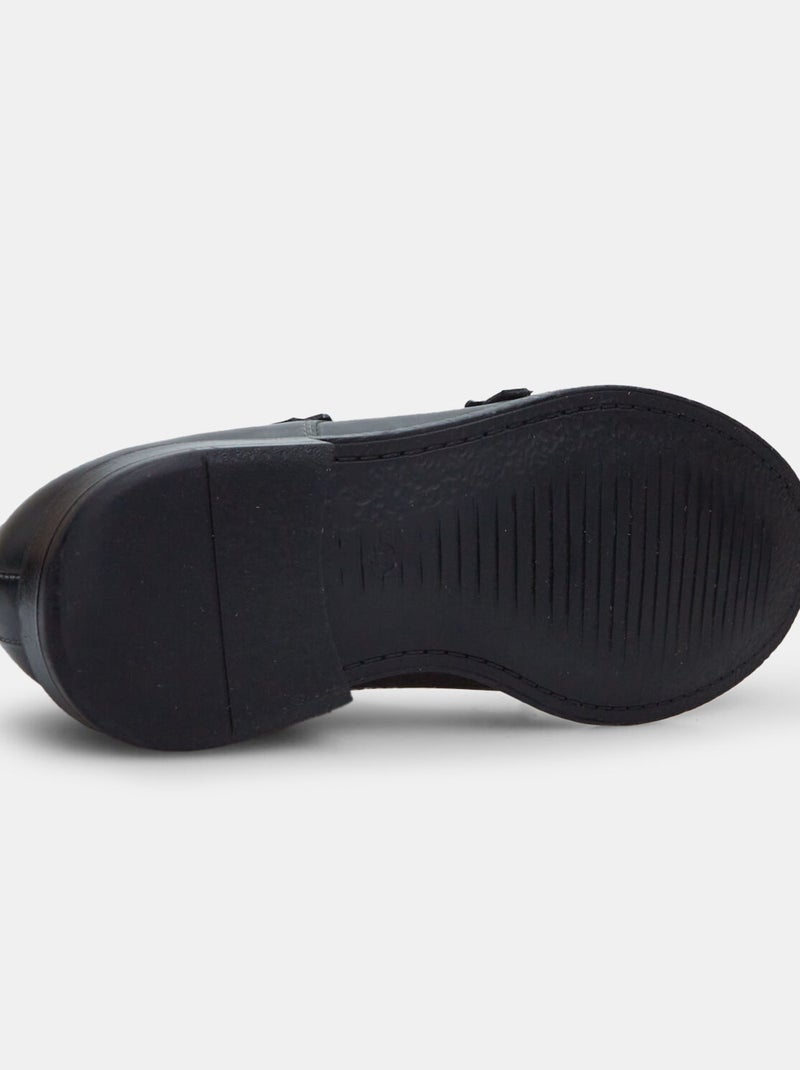chaussures à boucles en cuir BATA Noir - Kiabi