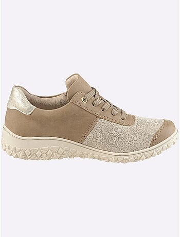 Chaussures à lacets avec empiècement extensible et glissière latérale - Taille standard - Witt