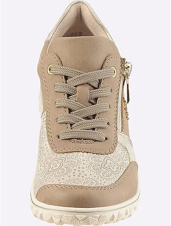 Chaussures à lacets avec empiècement extensible et glissière latérale - Taille standard - Witt