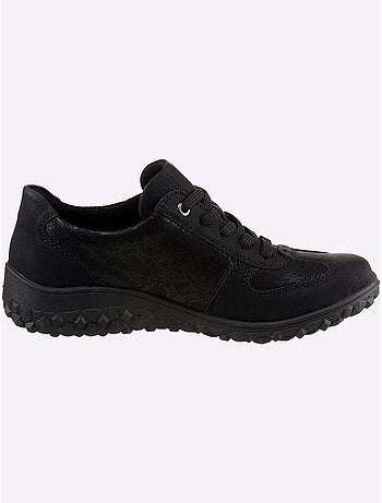 Chaussures à lacets avec empiècement extensible et glissière latérale - Taille standard - Witt