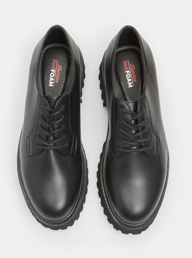 Chaussures à lacets avec semelle à crampons BATA Noir - Kiabi