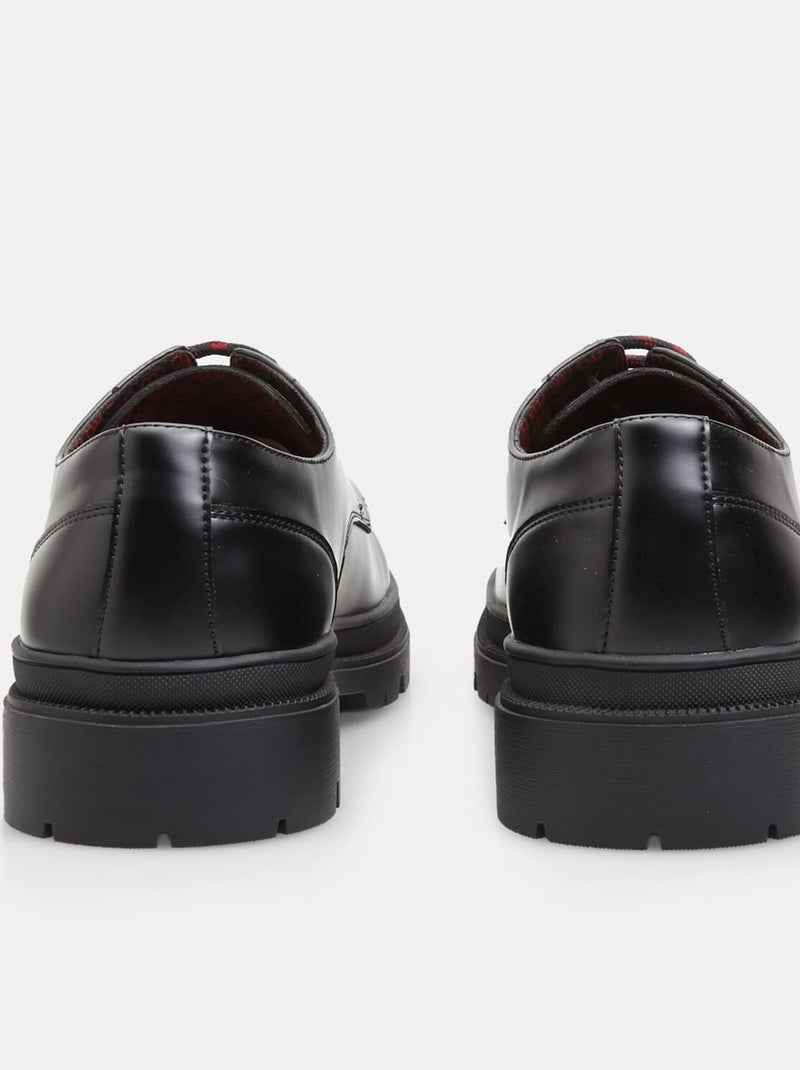 Chaussures à lacets avec semelle track BATA Noir - Kiabi