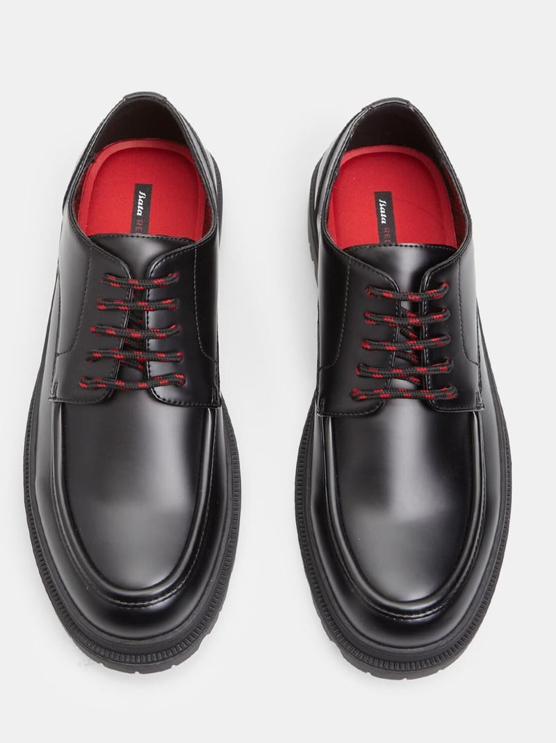 Chaussures à lacets avec semelle track BATA Noir - Kiabi