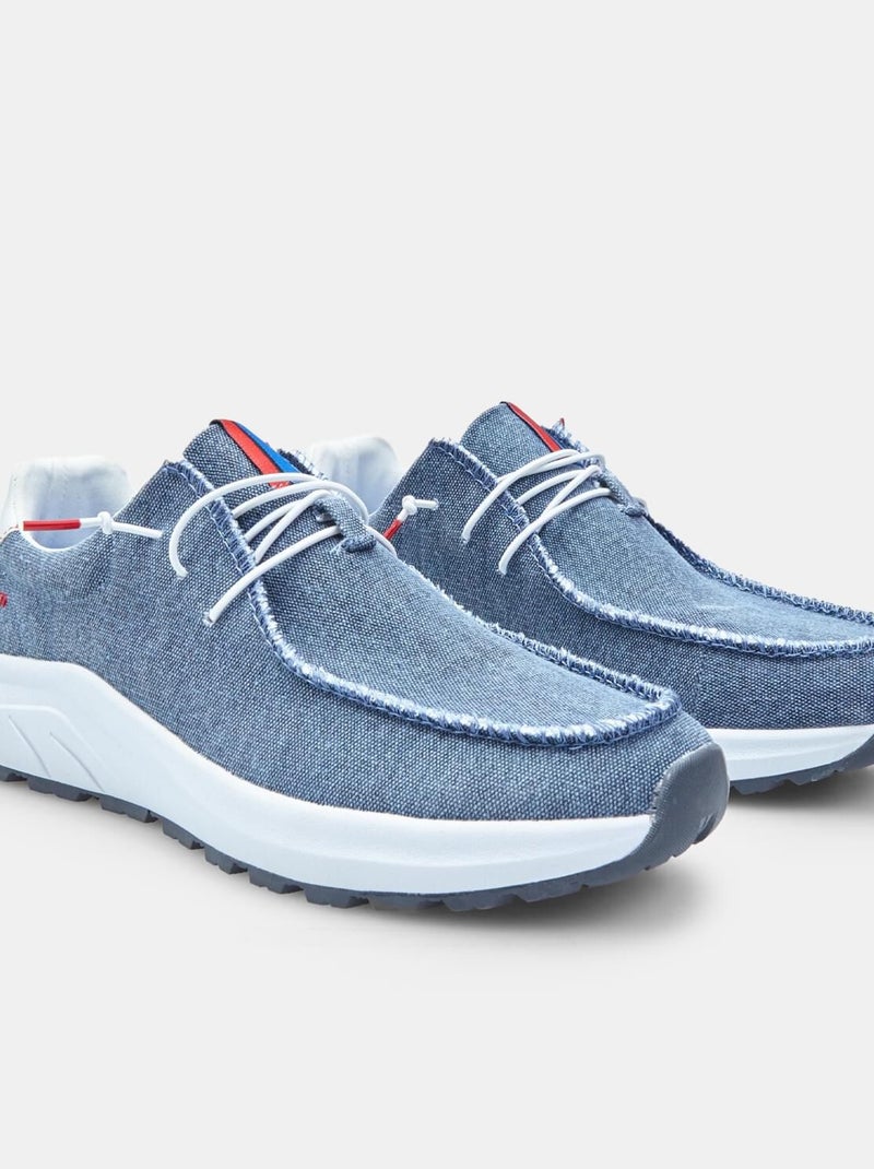 Chaussures à lacets BATA  confortables Bleu - Kiabi