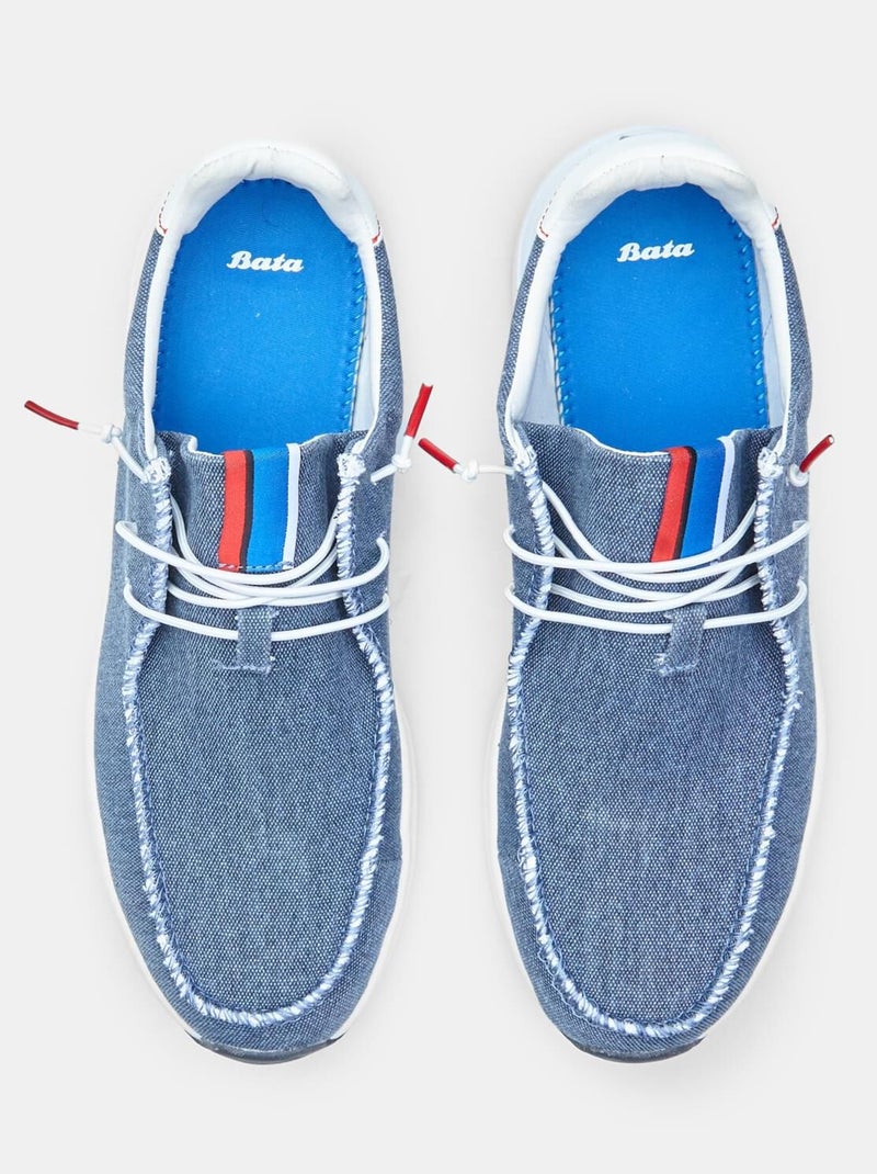 Chaussures à lacets BATA  confortables Bleu - Kiabi