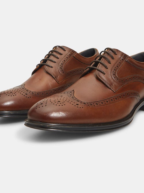 Chaussures à lacets brogue Bata 24H en cuir - Kiabi