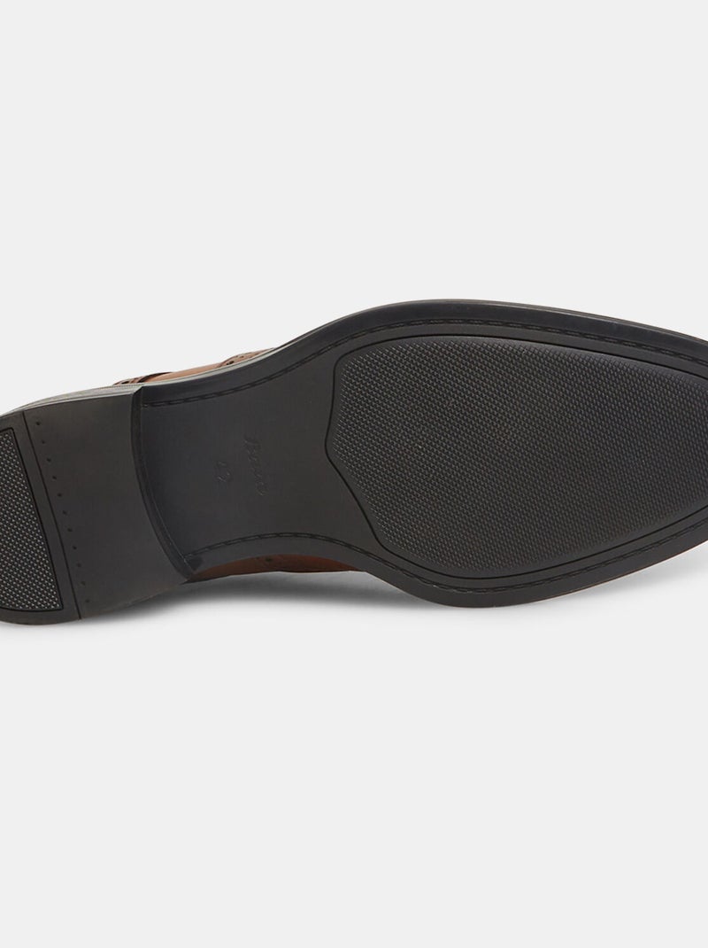 Chaussures à lacets brogue Bata 24H en cuir Marron - Kiabi
