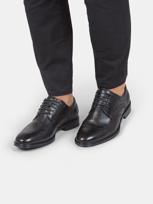 Chaussures à lacets brogue Bata 24H en cuir - Kiabi