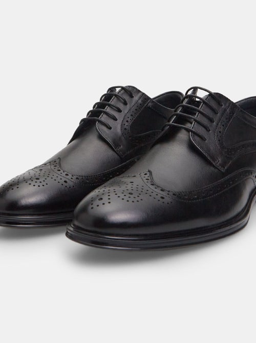 Chaussures à lacets brogue Bata 24H en cuir - Kiabi