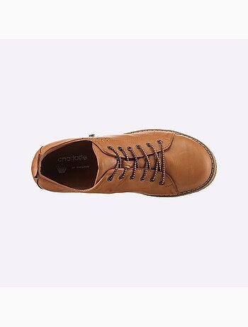 Chaussures à lacets cuir nappa de vache - taille standard - helline