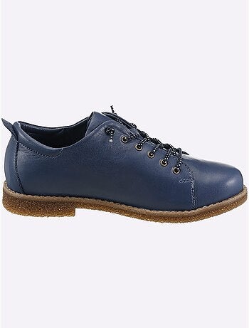Chaussures à Lacets Cuir Nappa De Vache - Taille Standard - Helline