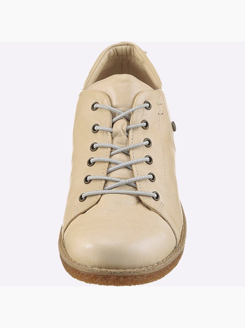 Chaussures à lacets cuir nappa de vache - taille standard - helline - Kiabi Chaussures à lacets cuir nappa de vache - taille standard - helline - Kiabi