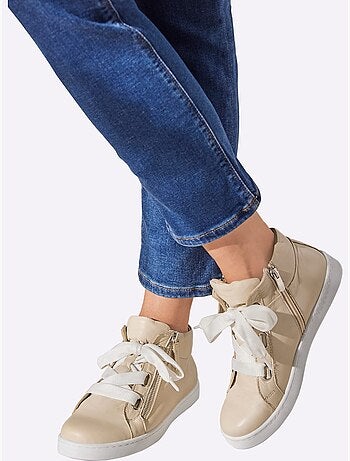 Chaussures à Lacets Cuir Nappa De Vache - Taille Standard - helline