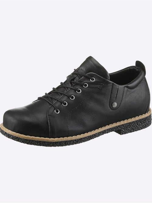 Chaussures à lacets cuir nappa de vache - taille standard - helline - Kiabi Chaussures à lacets cuir nappa de vache - taille standard - helline - Kiabi
