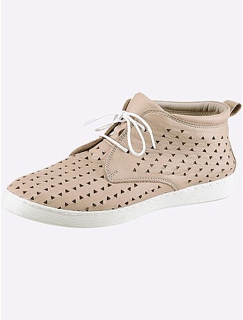 Chaussures à Lacets Cuir Nappa De Vache - Taille Standard - Helline