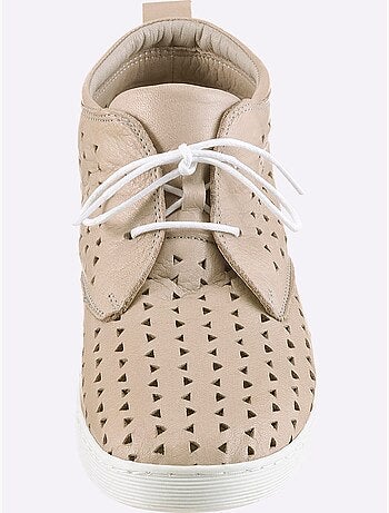 Chaussures à Lacets Cuir Nappa De Vache - Taille Standard - Helline