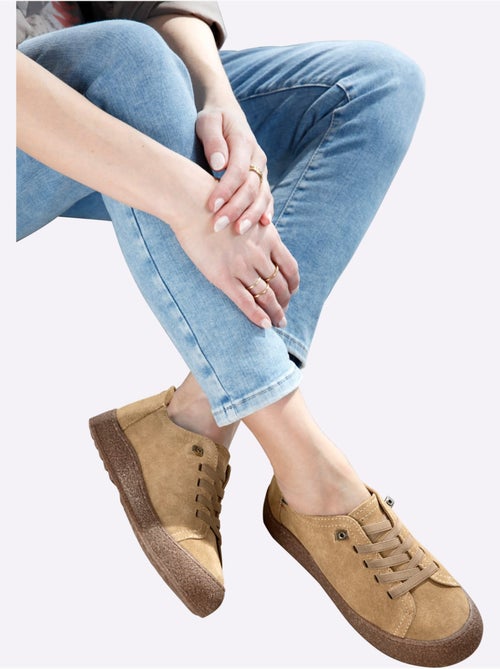 Chaussures à Lacets Cuir Velours De Vache. - Taille Standard - Helline - Kiabi