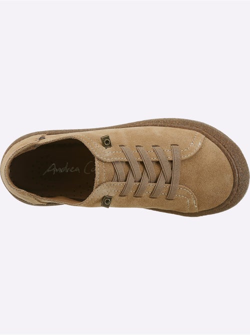 Chaussures à Lacets Cuir Velours De Vache. - Taille Standard - Helline - Kiabi