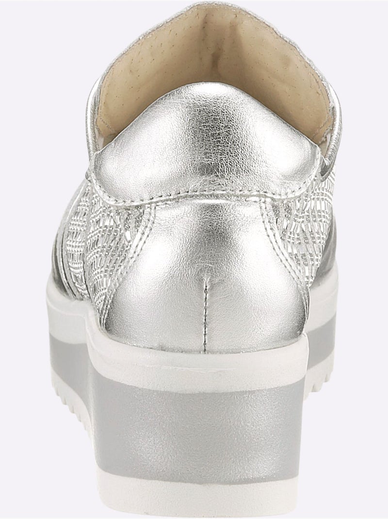 Chaussures à Lacets De Fabrication Espagnole - Taille Standard - Helline Argent - Kiabi