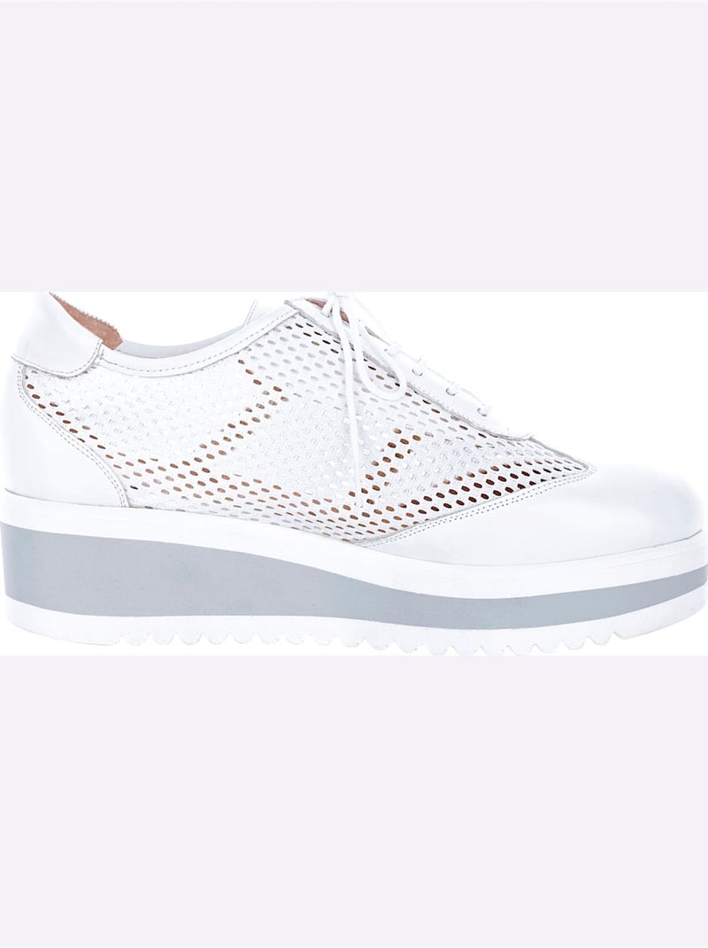 Chaussures à Lacets De Fabrication Espagnole - Taille Standard - Helline Blanc - Kiabi