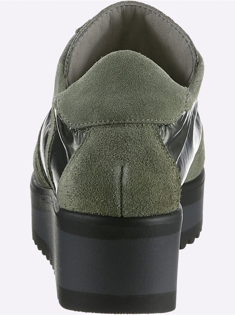 Chaussures à Lacets De Fabrication Espagnole - Taille Standard - helline Kaki - Kiabi