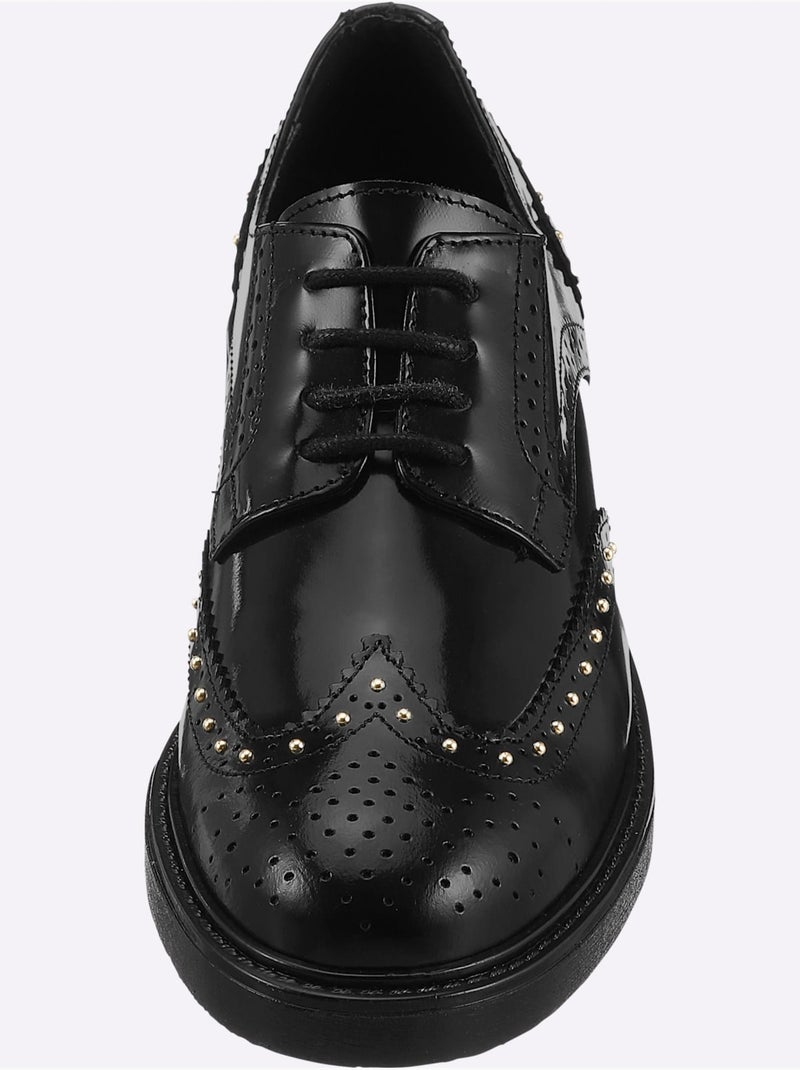 Chaussures à Lacets De Fabrication Portugaise - Taille Standard - Helline Noir - Kiabi