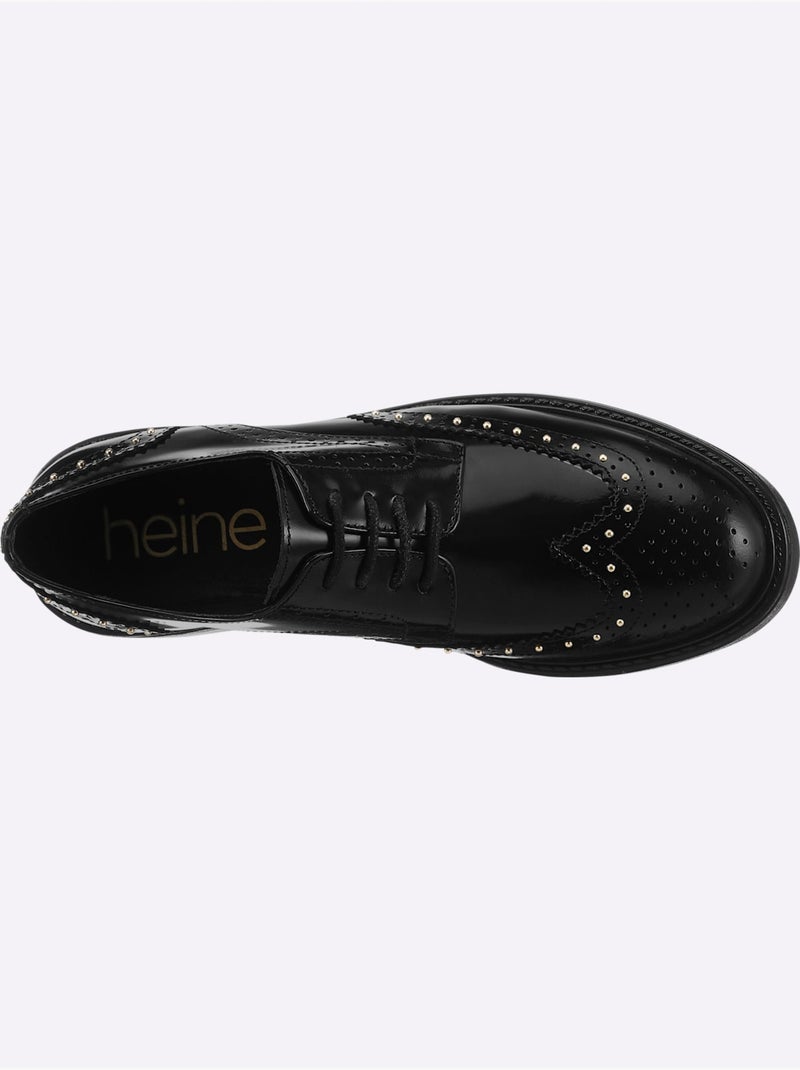 Chaussures à Lacets De Fabrication Portugaise - Taille Standard - Helline Noir - Kiabi