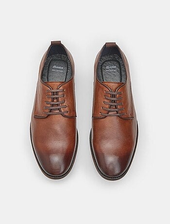 Chaussures à lacets derby en cuir bata