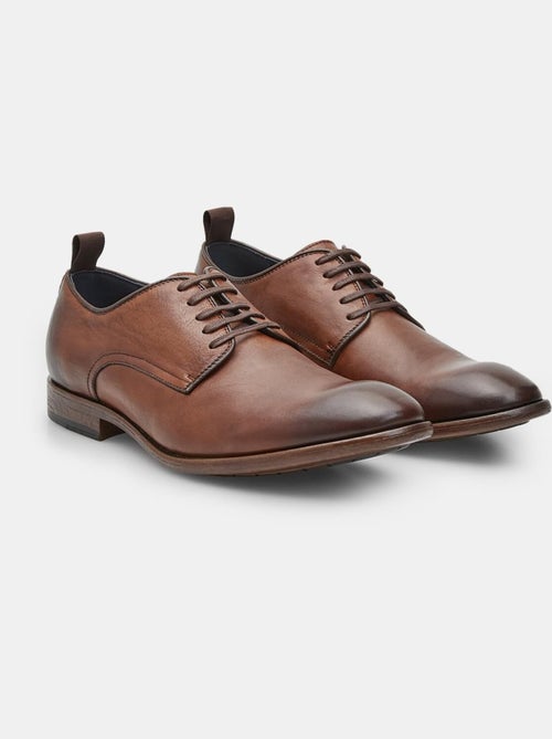 Chaussures à lacets derby en cuir  bata - Kiabi