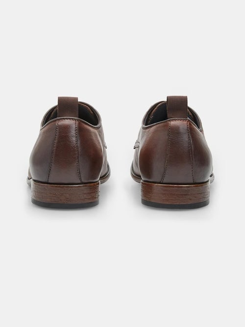 Chaussures à lacets derby en cuir  bata - Kiabi