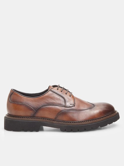 Chaussures à lacets Derby en Cuir  BATA - Kiabi