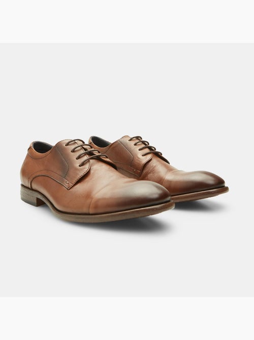 Chaussures à lacets Derby en Cuir BATA - Kiabi