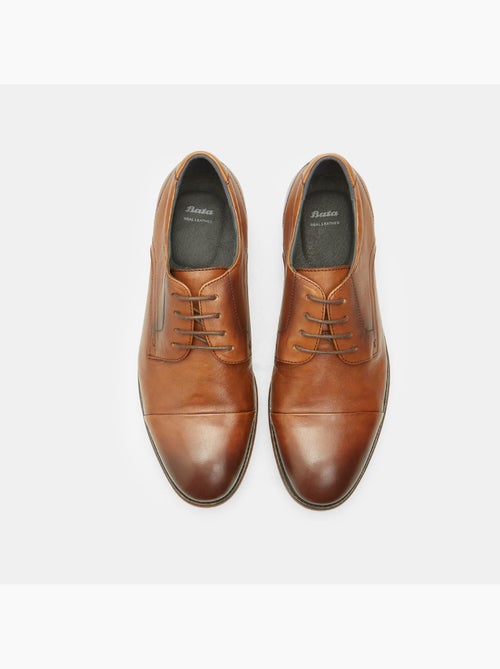 Chaussures à lacets Derby en Cuir BATA - Kiabi