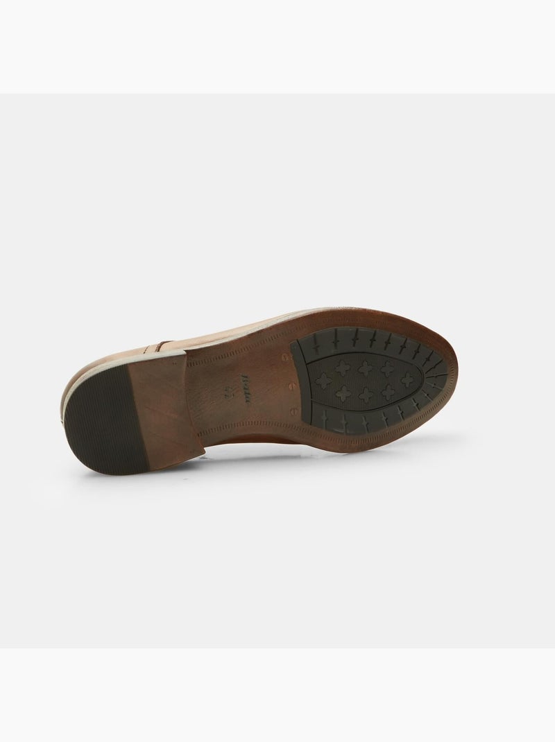 Chaussures à lacets Derby en Cuir BATA Bronze - Kiabi