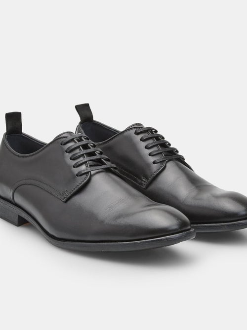 Chaussures à lacets Derby en Cuir  BATA - Kiabi