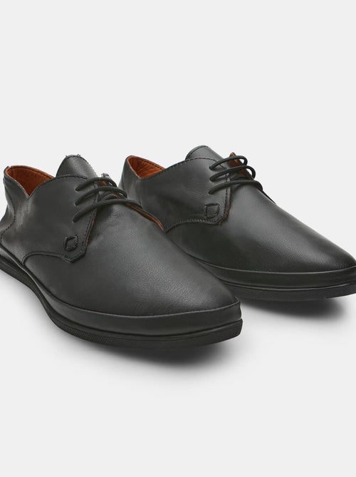 Chaussures à lacets déstructurées en cuir confortables  BATA - Kiabi