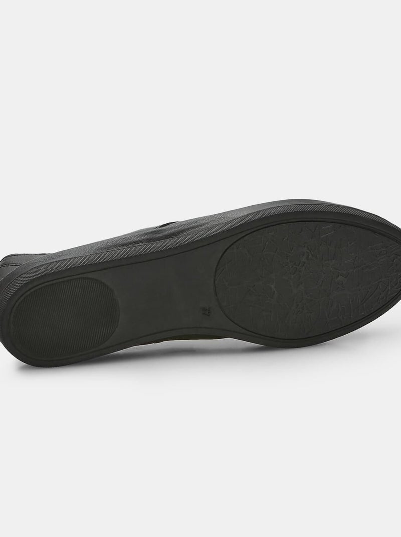 Chaussures à lacets déstructurées en cuir confortables  BATA Noir - Kiabi
