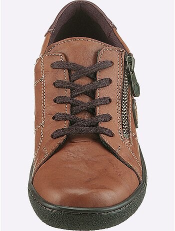 Chaussures à lacets en cuir avec glissière et semelle légère - taille standard - witt