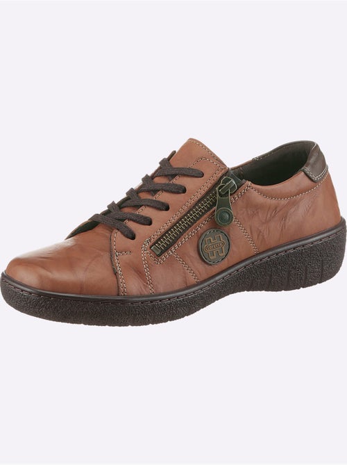 Chaussures à lacets en cuir avec glissière et semelle légère - taille standard - witt - Kiabi Chaussures à lacets en cuir avec glissière et semelle légère - taille standard - witt - Kiabi