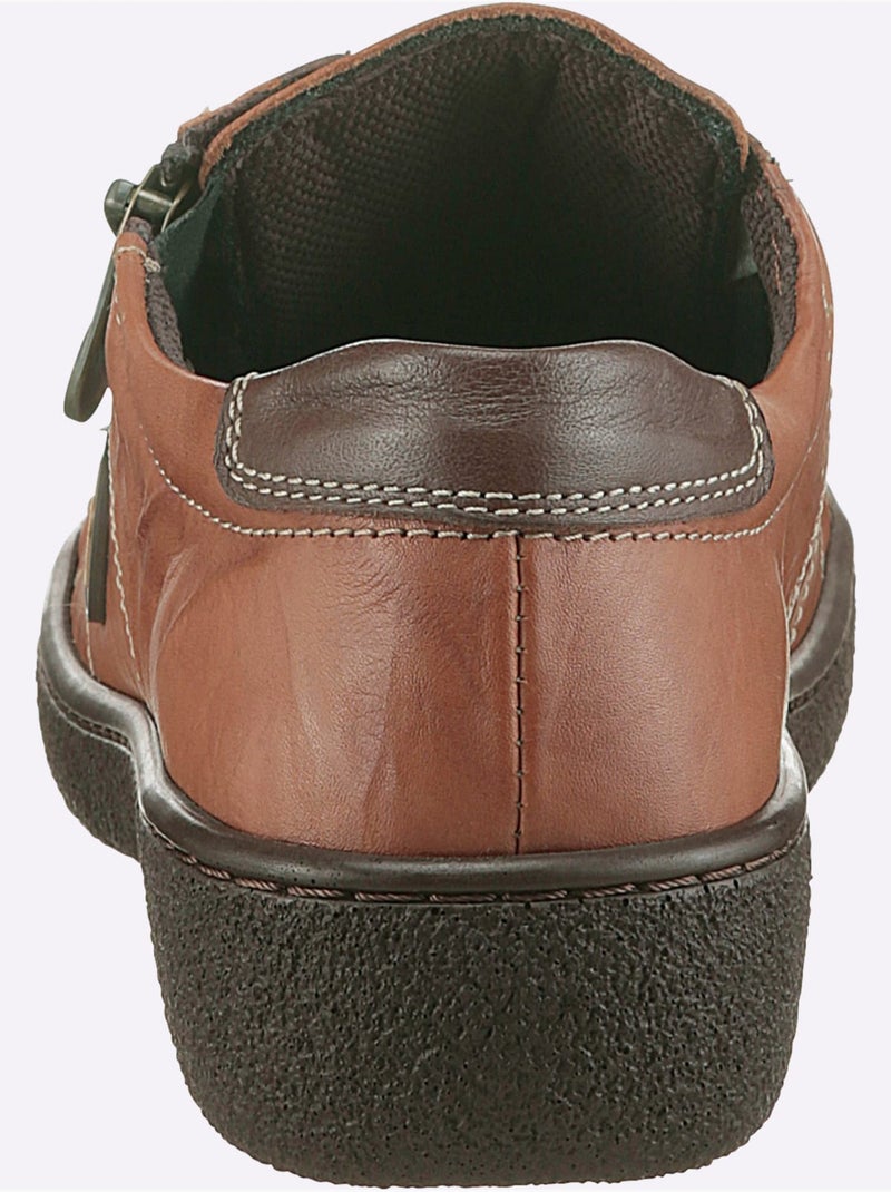 Chaussures à lacets en cuir avec glissière et semelle légère - taille standard - witt Ambre - Kiabi