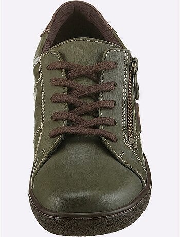 Chaussures à lacets en cuir avec glissière et semelle légère - taille standard - witt