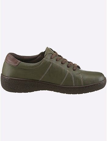 Chaussures à lacets en cuir avec glissière et semelle légère - taille standard - witt
