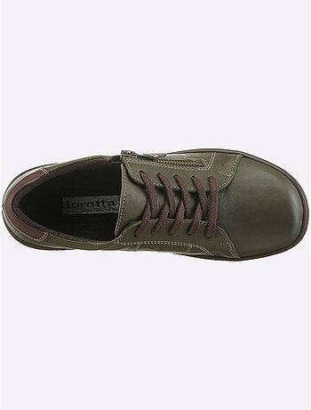Chaussures à lacets en cuir avec glissière et semelle légère - taille standard - witt