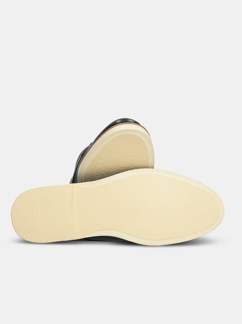 Chaussures à lacets en cuir BATA Bleu - Kiabi