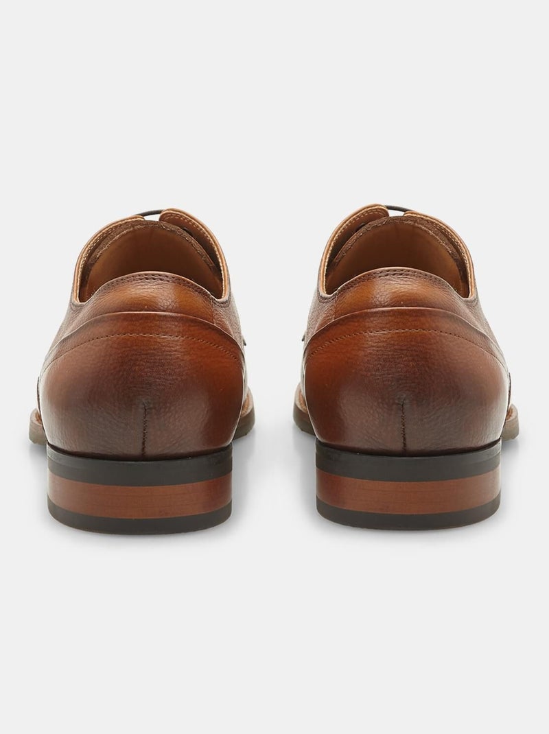 Chaussures à lacets en cuir  bata Bronze - Kiabi