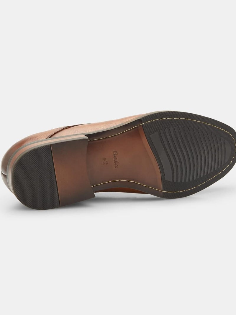 Chaussures à lacets en cuir  bata Bronze - Kiabi