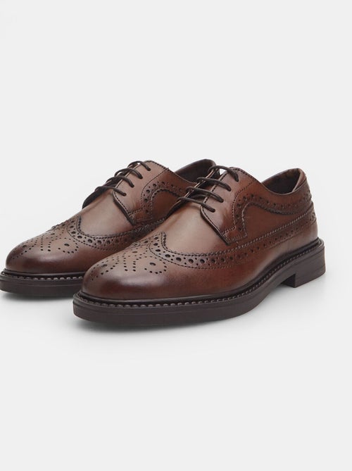 Chaussures à lacets en cuir BATA - Kiabi