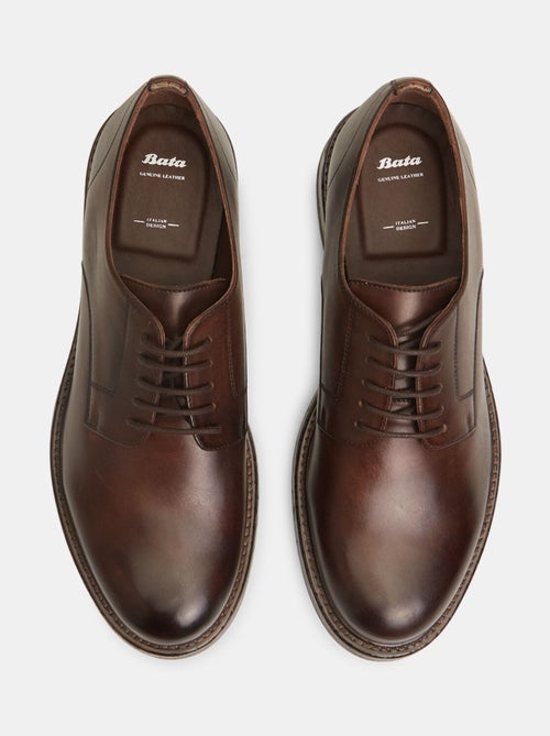 Chaussures à lacets en cuir BATA - Kiabi