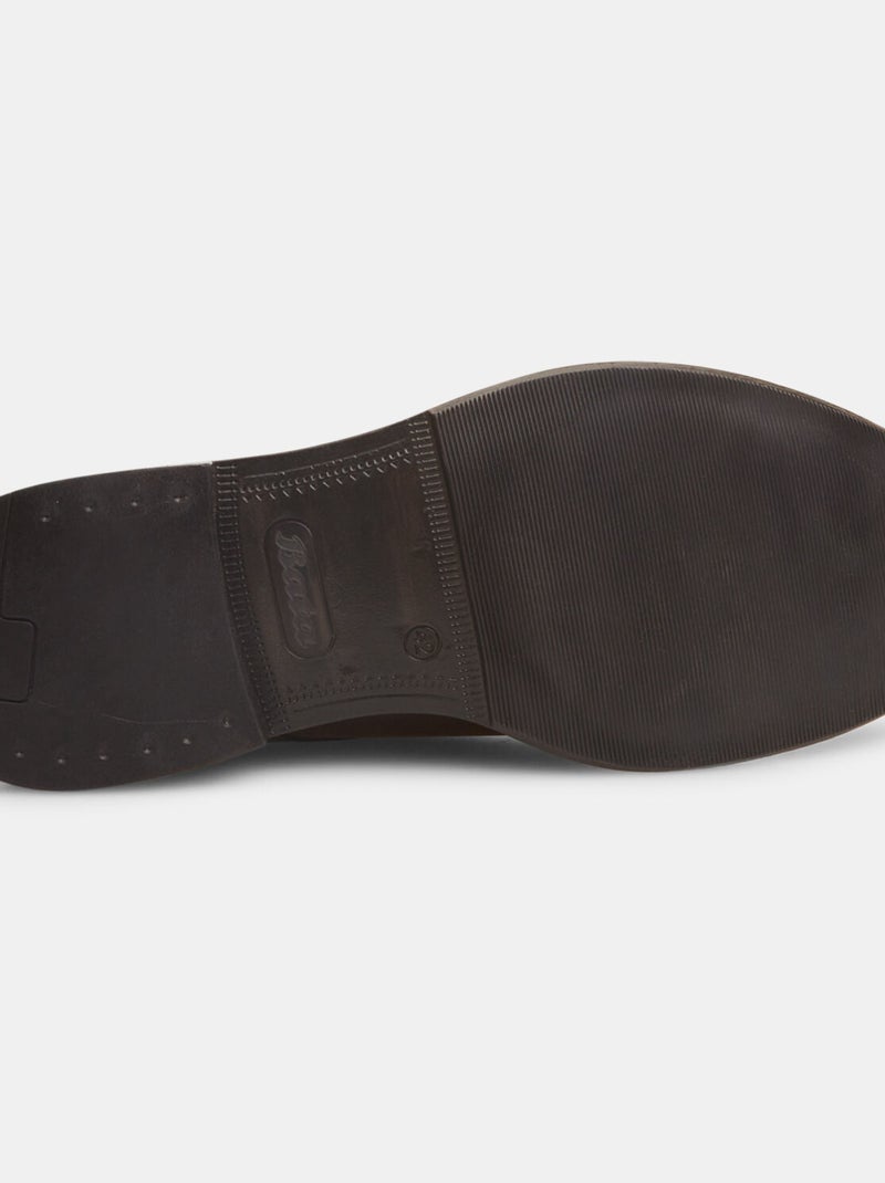 Chaussures à lacets en cuir BATA Marron - Kiabi